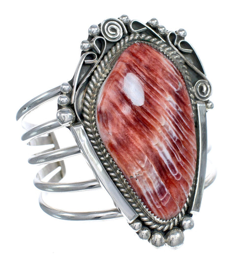 Sterling Silver And Oyster Shell Navajo Cuff Bracelet AX121716
